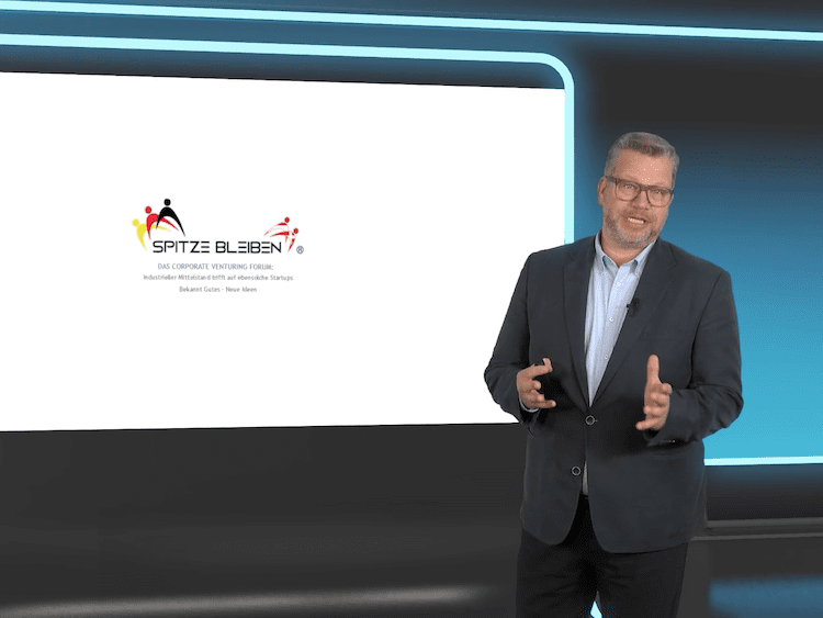 link instinct® mit virtuellem TV-Studio beim Corporate Venturing Forum 'Spitze Bleiben' im Stadttor Düsseldorf